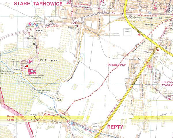 Plan dzielnicy Repty